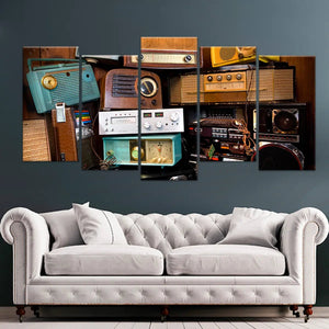 Vintage Boomboxes Wall Art Canvas Print-Stunning Canvas Prints