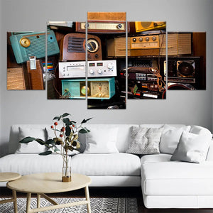 Vintage Boomboxes Wall Art Canvas Print-Stunning Canvas Prints