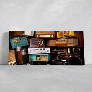 Vintage Boomboxes Wall Art Canvas Print-Stunning Canvas Prints