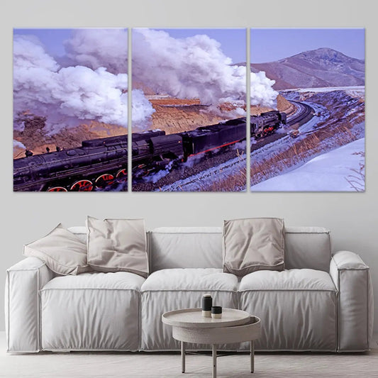 Steam Train Wall Art Canvas Print-Stunning Canvas Prints