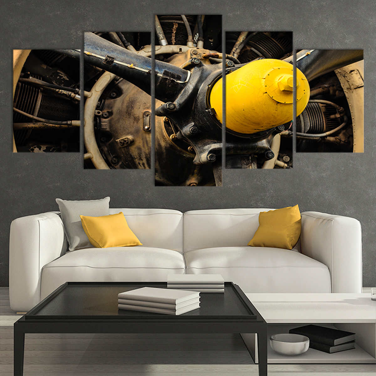 Vintage Airplane Engine Wall Art-Stunning Canvas Prints