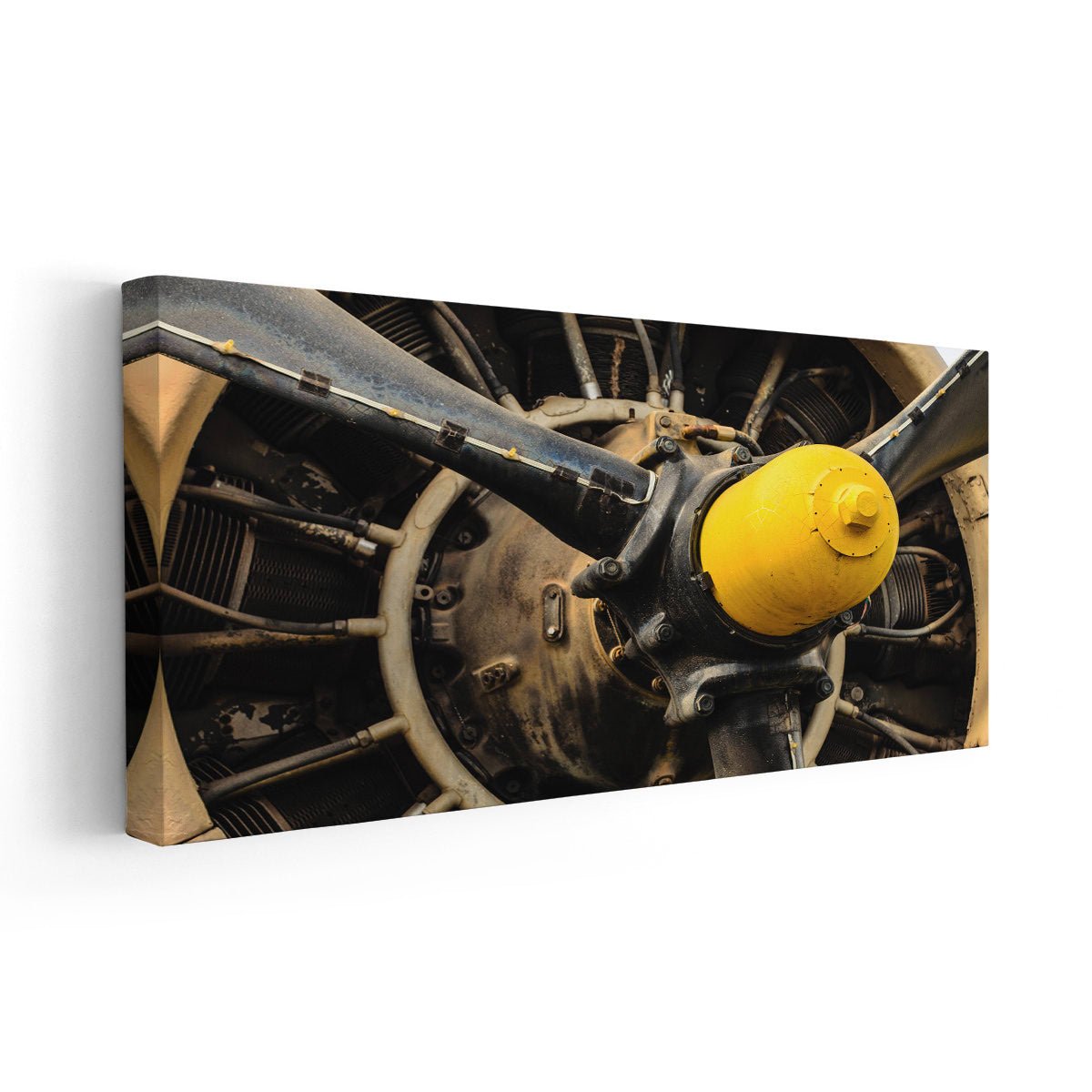 Vintage Airplane Engine Wall Art-Stunning Canvas Prints