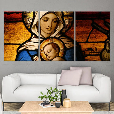 Mary And Baby Jesus Wall Art-Stunning Canvas Prints