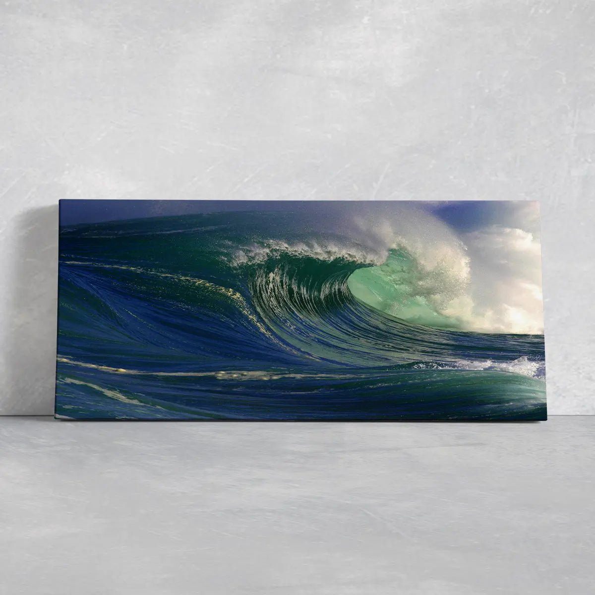 Ocean wave artwork capturing the power of the sea in motion.