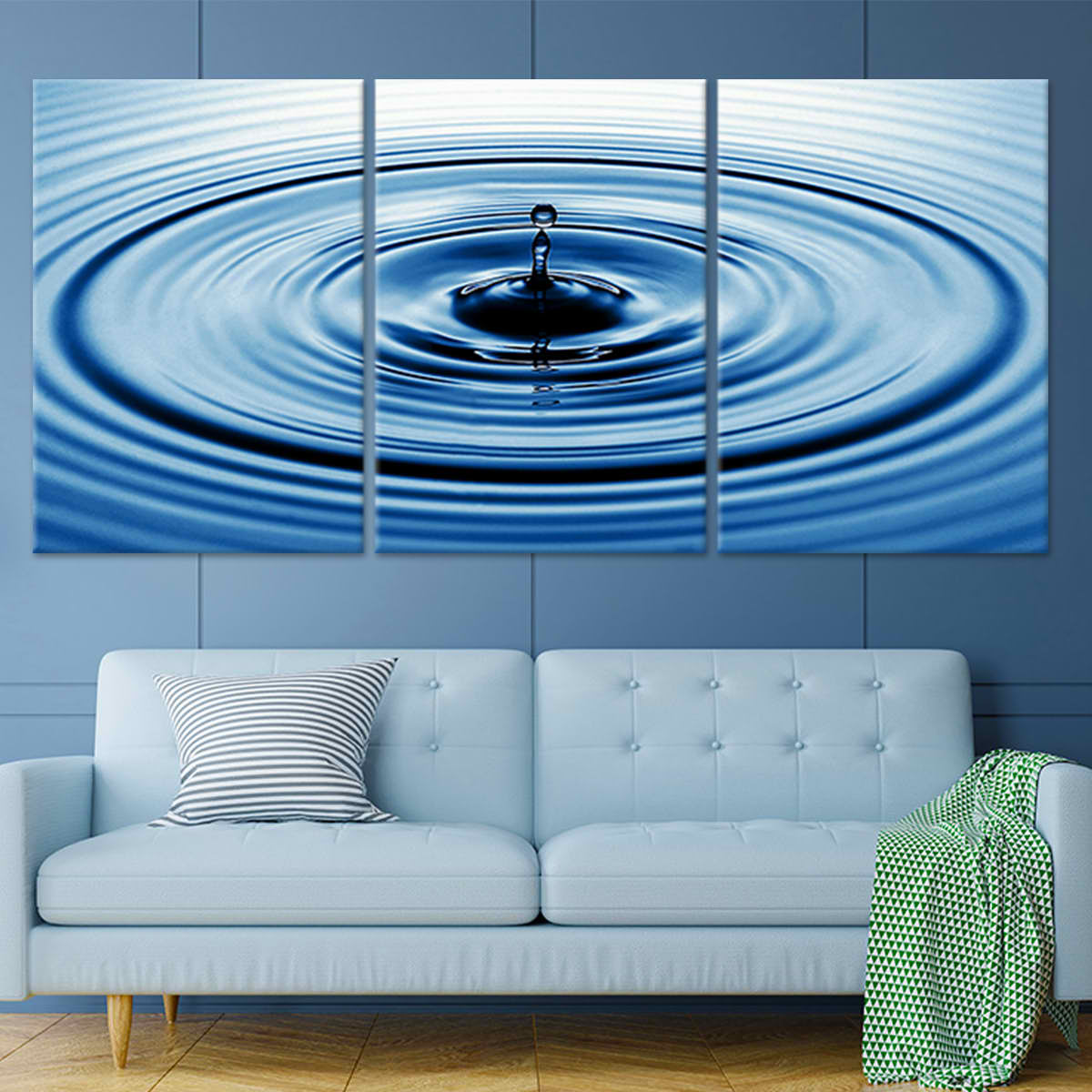 Falling Water Ripples Wall Art-Stunning Canvas Prints