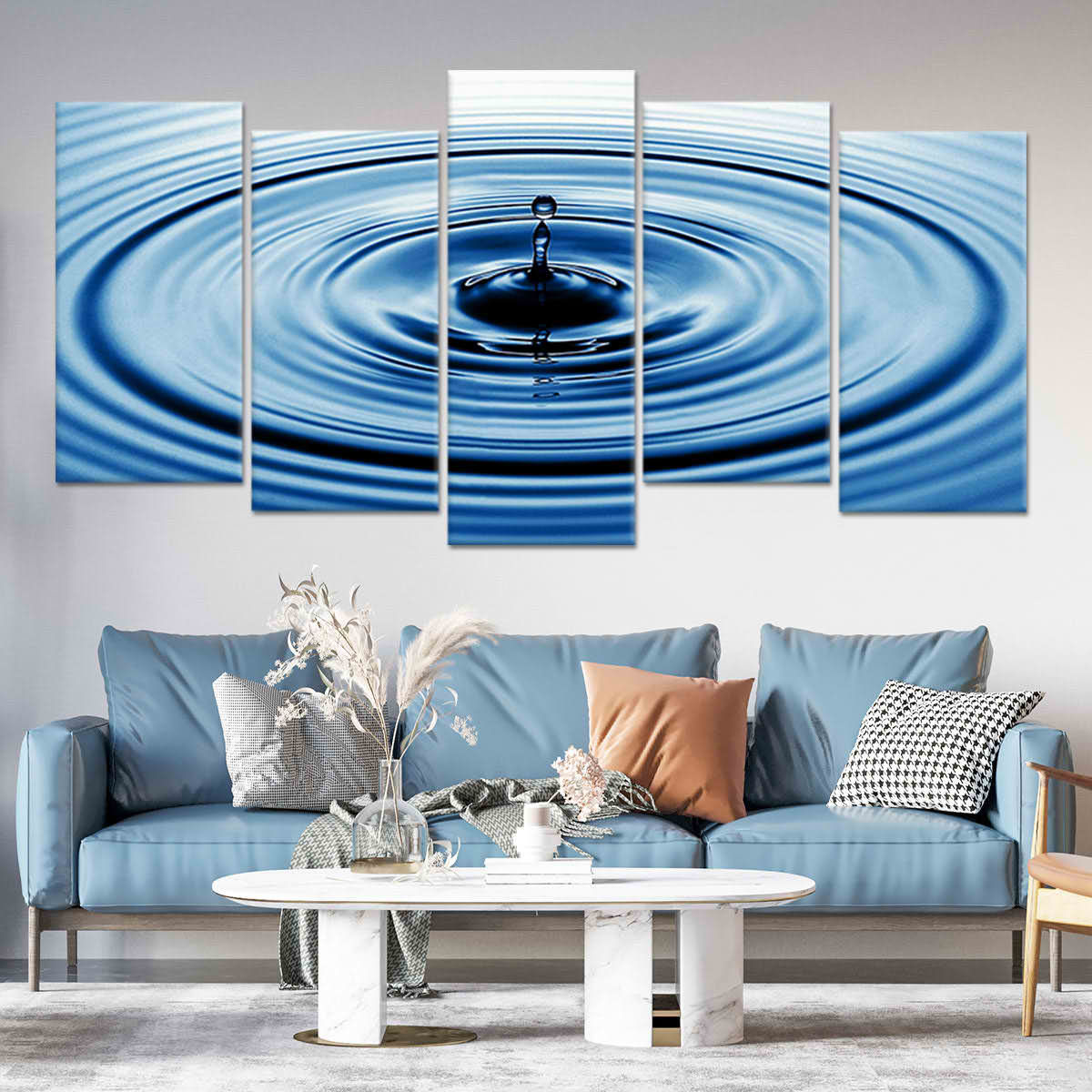 Falling Water Ripples Wall Art-Stunning Canvas Prints