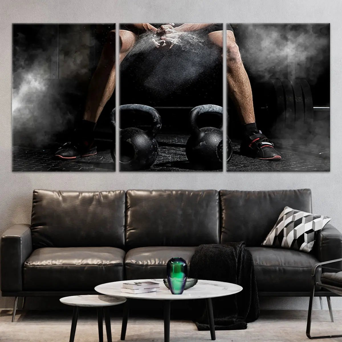 Kettlebell Workout Wall art Canvas Print-Stunning Canvas Prints