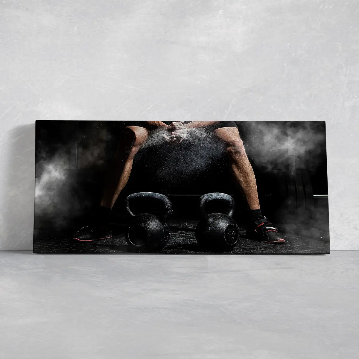 Kettlebell Workout Wall art Canvas Print-Stunning Canvas Prints