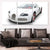 White Bugatti Veyron Canvas Wall Art