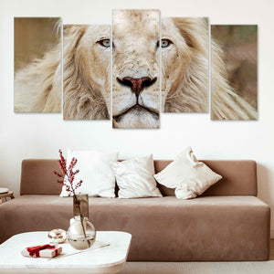 White Lion Portrait Wall Art Canvas-Stunning Canvas Prints