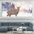 White Tail Deer in the Snow Wall Canvas