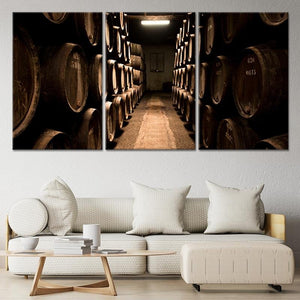 Vintage Wine Cellar Wall Art Canvas Print-Stunning Canvas Prints
