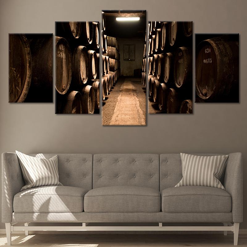 Vintage Wine Cellar Wall Art Canvas Print-Stunning Canvas Prints