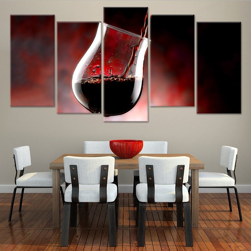 Pouring Red Wine Wall Art Canvas Print-Stunning Canvas Prints