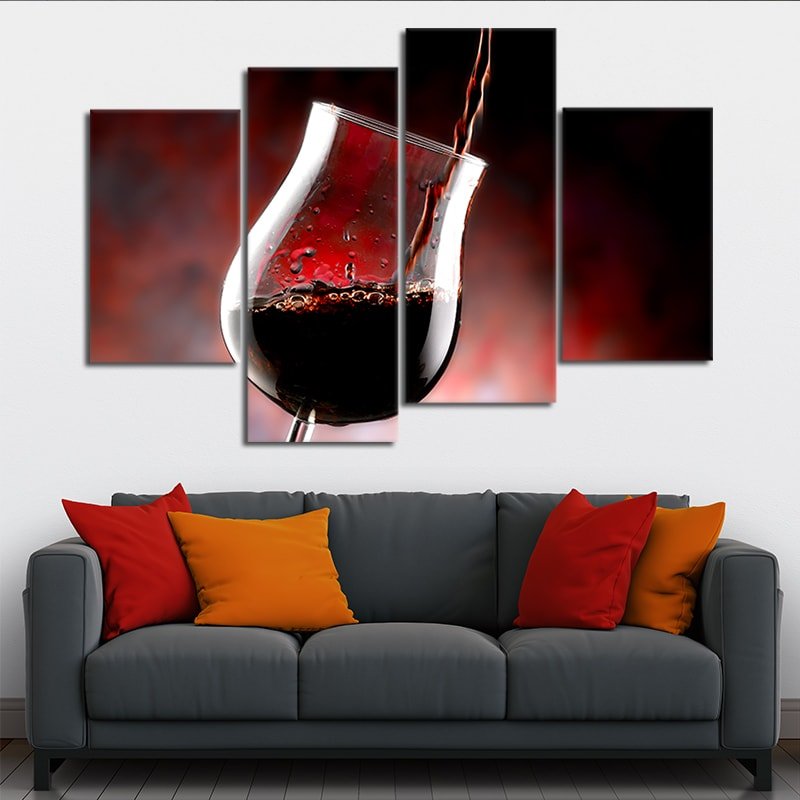 Pouring Red Wine Wall Art Canvas Print-Stunning Canvas Prints