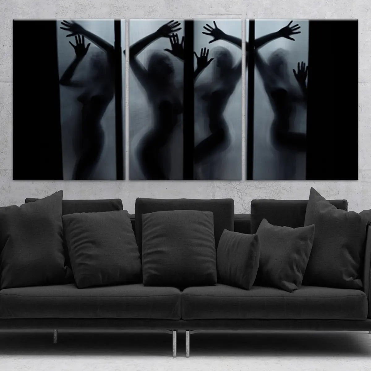 Curvy Woman Silhouette Wall Art-Stunning Canvas Prints