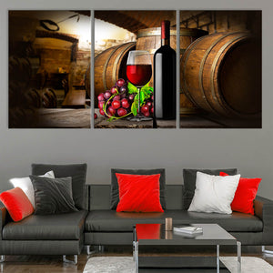 Rustic Wine Cellar Wall Art Canvas Print-Stunning Canvas Prints
