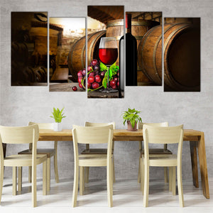 Rustic Wine Cellar Wall Art Canvas Print-Stunning Canvas Prints
