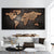 Large World Map Wall Art