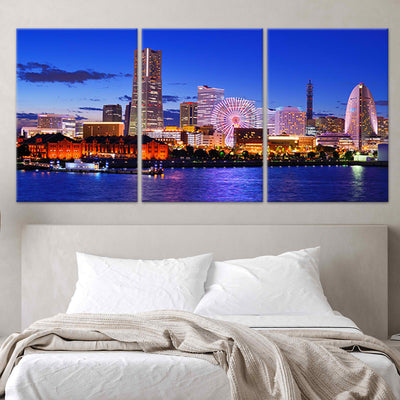 Yokohama Japan Cityscape Wall Art-Stunning Canvas Prints