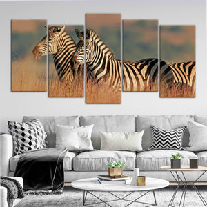 Wild African Zebras Wall Art Canvas-Stunning Canvas Prints